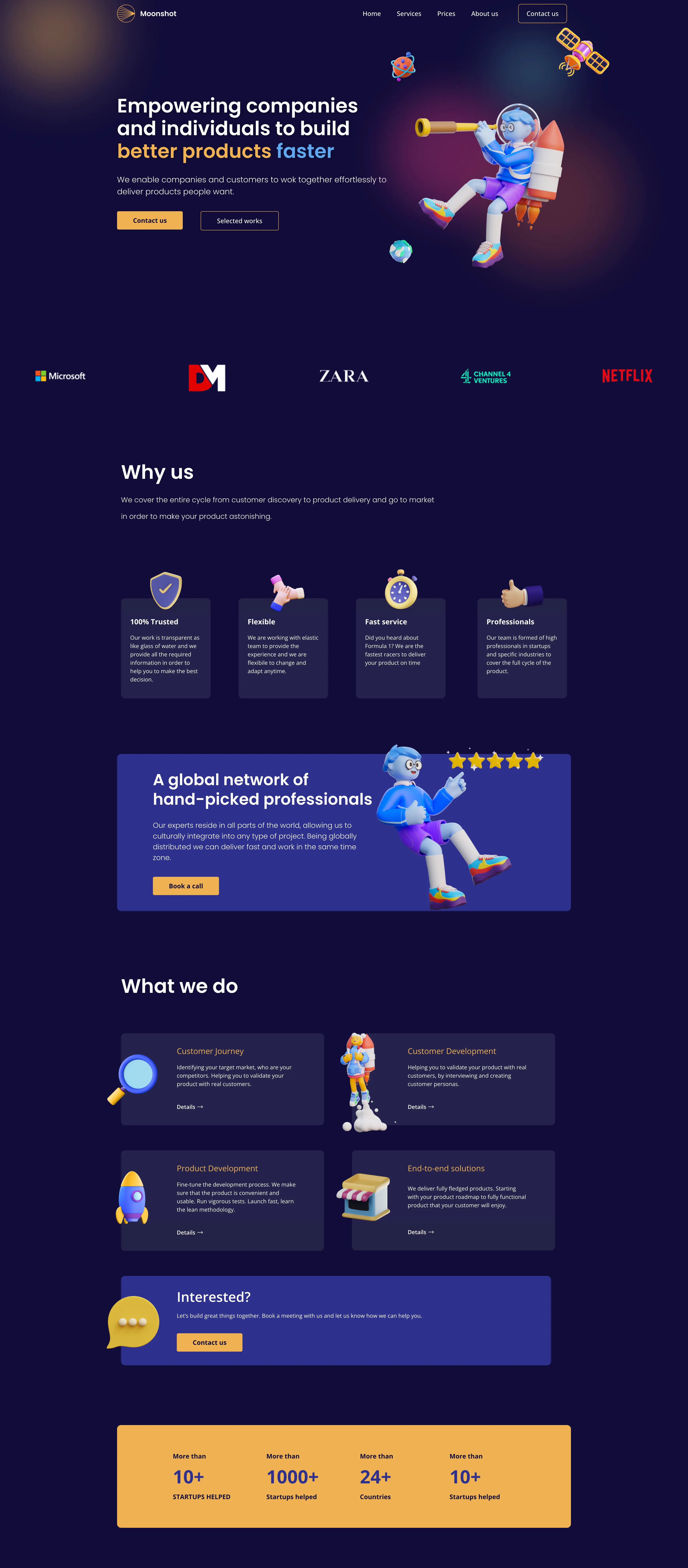 Moonshot website cover